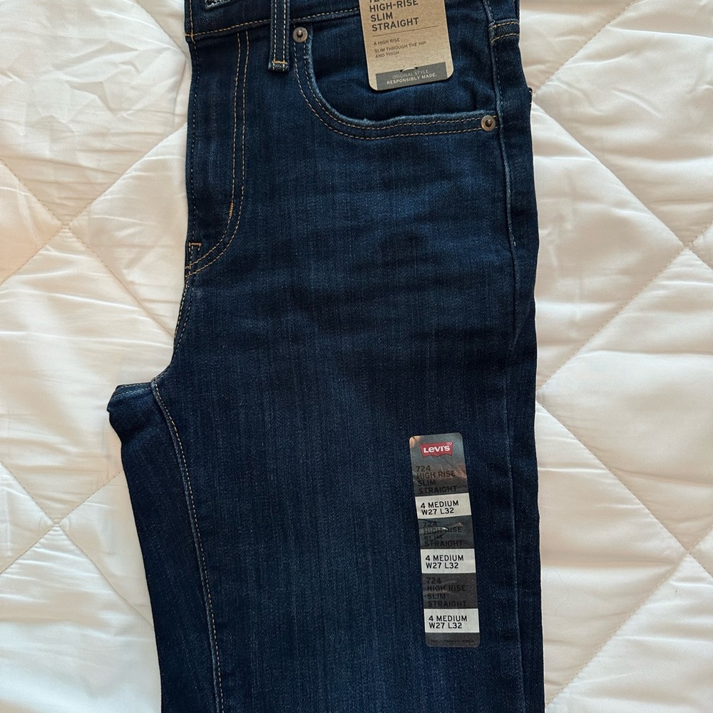 Women's Levi’s 724 High Rise Slim Straight Jeans NWT size 4